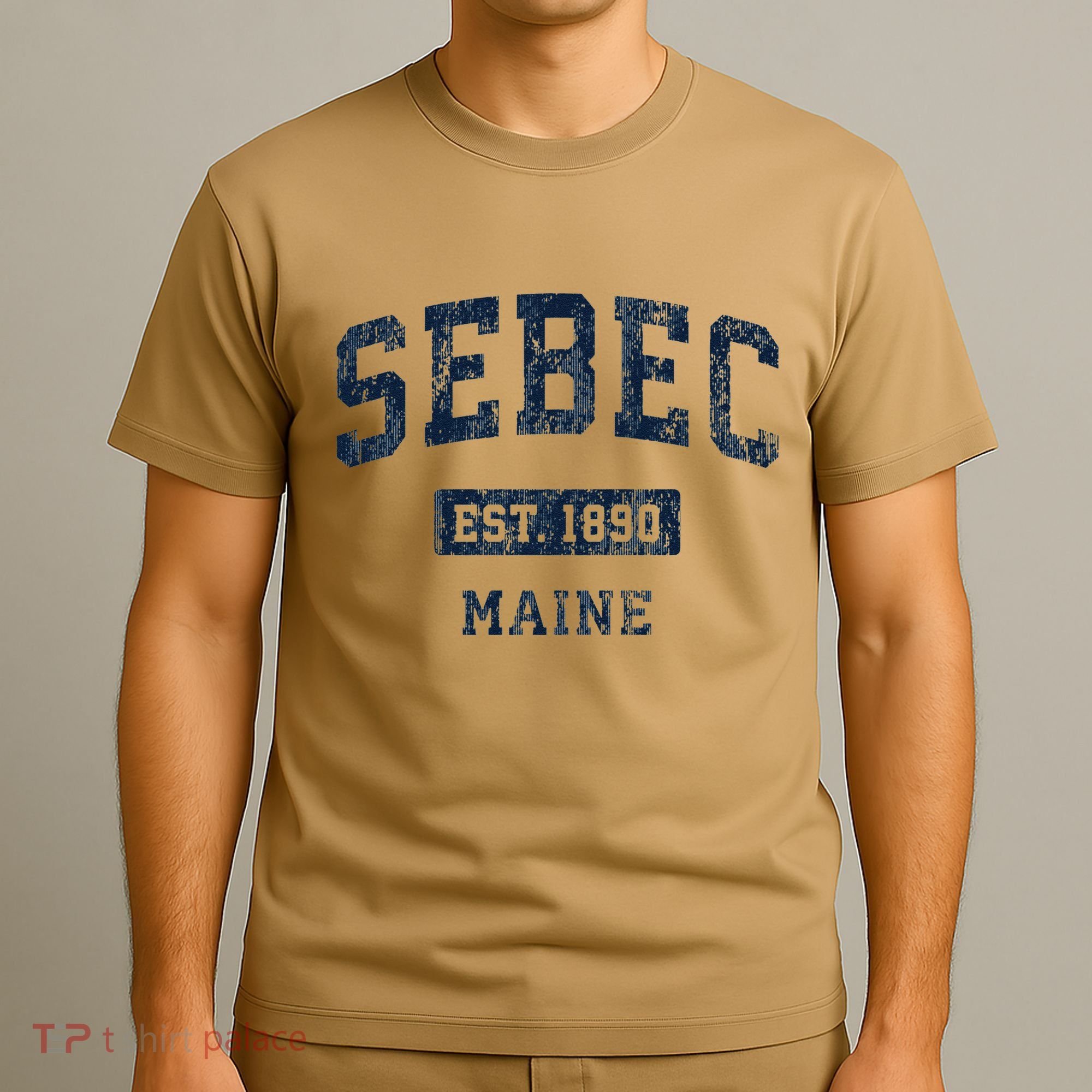 Sebec Maine Me Vintage Established T-Shirt