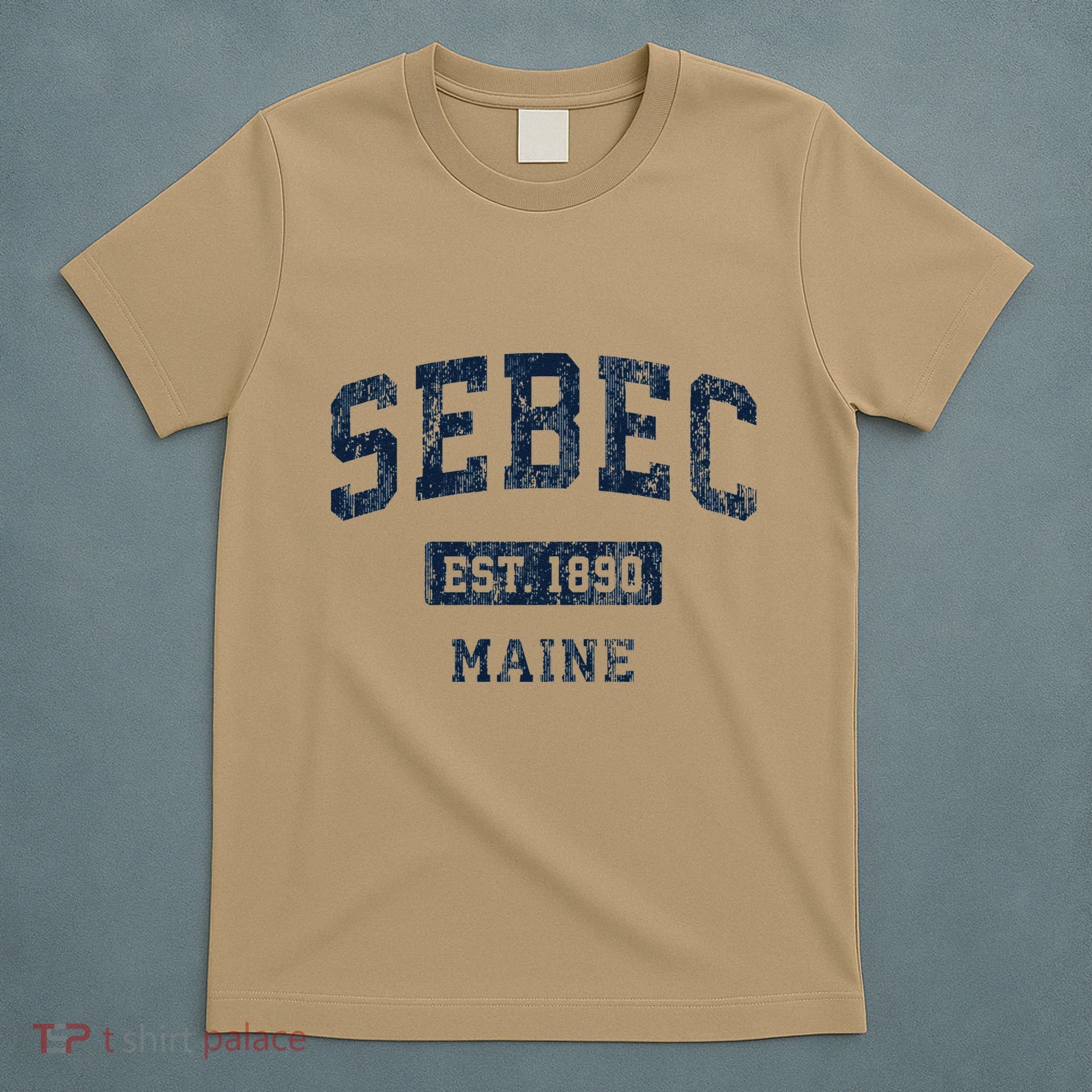 Sebec Maine Me Vintage Established T-Shirt
