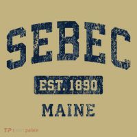 Sebec Maine Me Vintage Established T-Shirt thumb 7