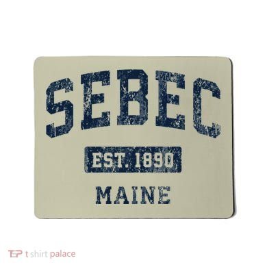 Sebec Maine Me Vintage Established Mousepad