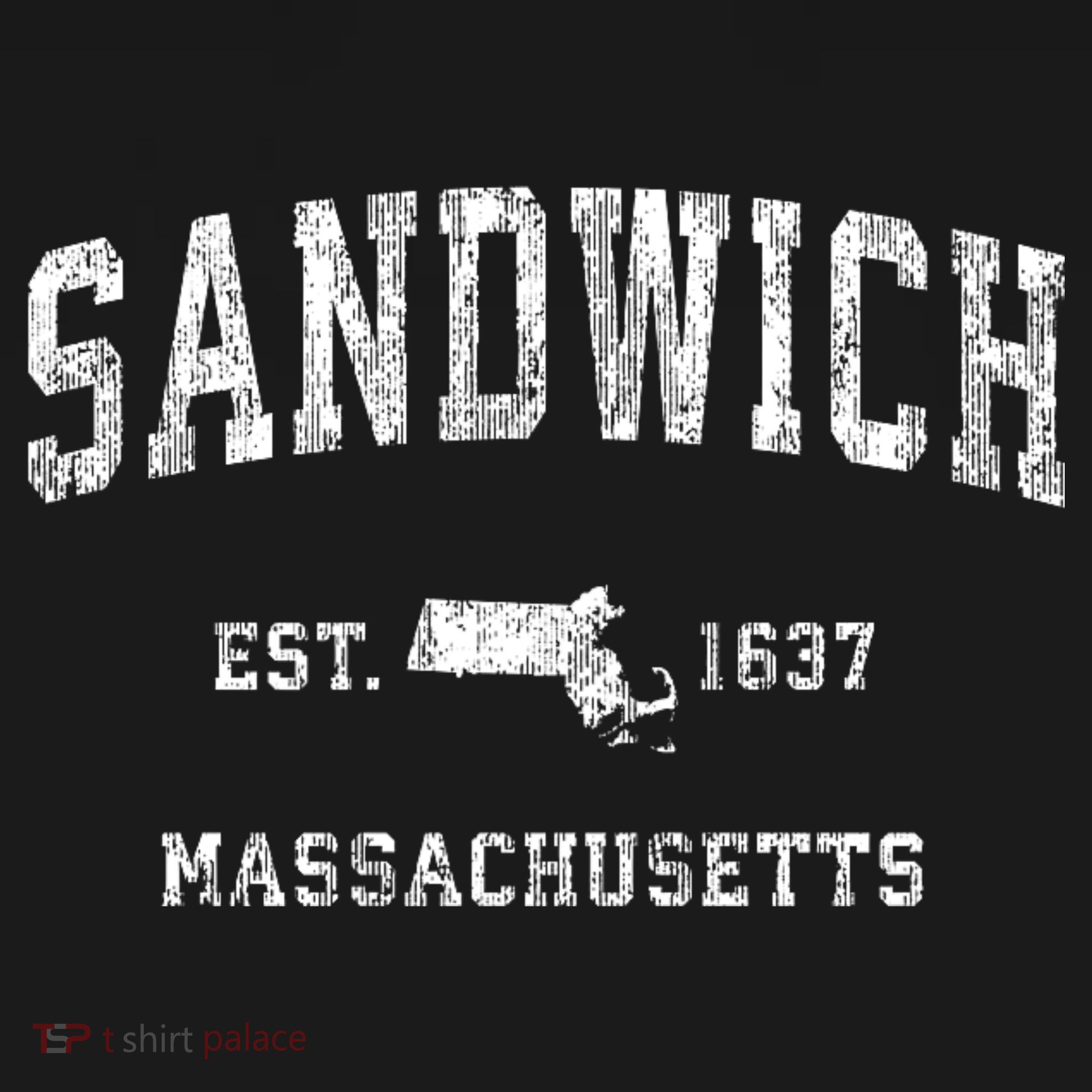 Sandwich Massachusetts Ma Vintage Athletic Sports T-Shirt