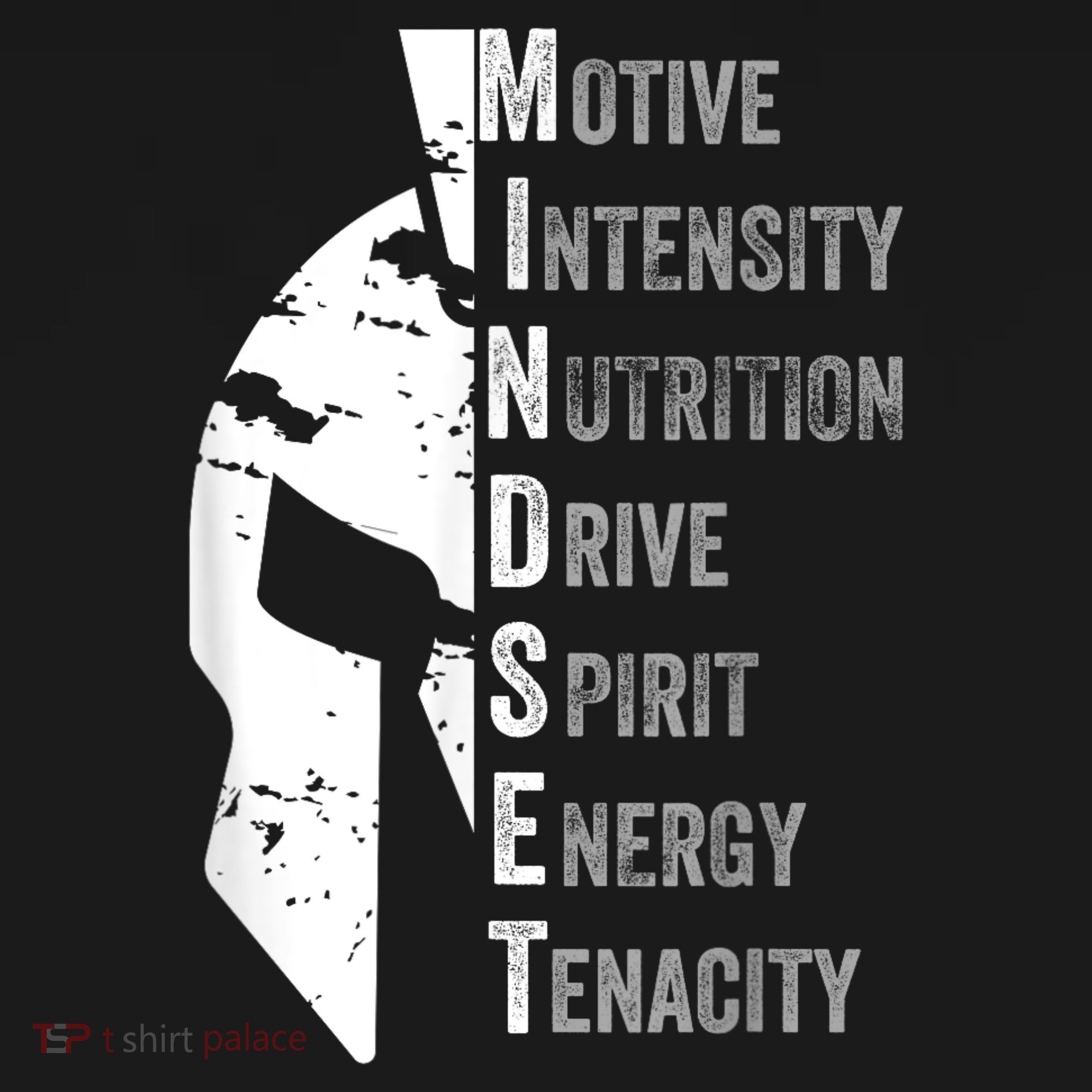 Spartan Mindset Motivational Inspirational Quote Graphic Doggie Tank