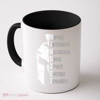 Spartan Mindset Motivational Inspirational Quote Graphic Coffee Mug thumb 0