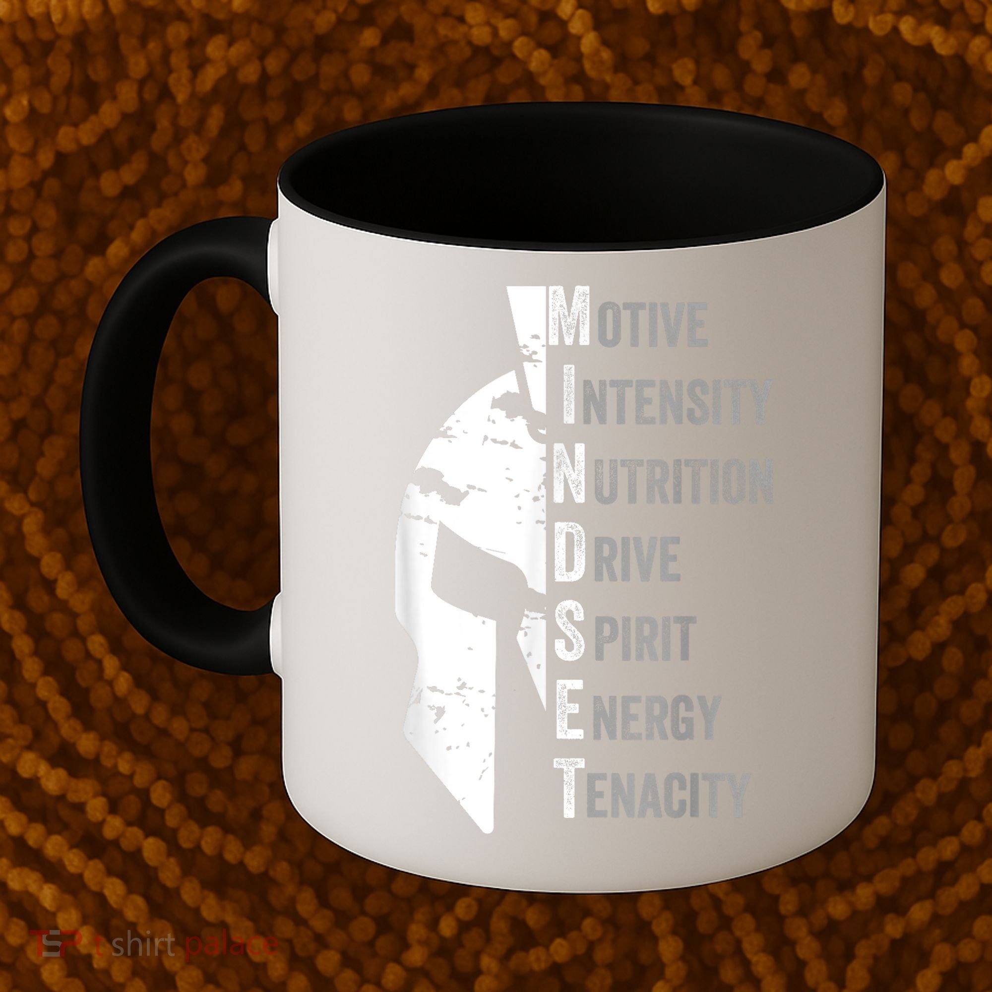 Spartan Mindset Motivational Inspirational Quote Graphic Coffee Mug