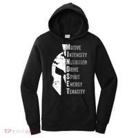 Spartan Mindset Motivational Inspirational Quote Graphic Women's Hoodie thumb 0