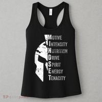 Spartan Mindset Motivational Inspirational Quote Graphic Women's Tank Top thumb 3