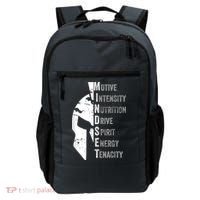 Spartan Mindset Motivational Inspirational Quote Graphic Backpack thumb 0