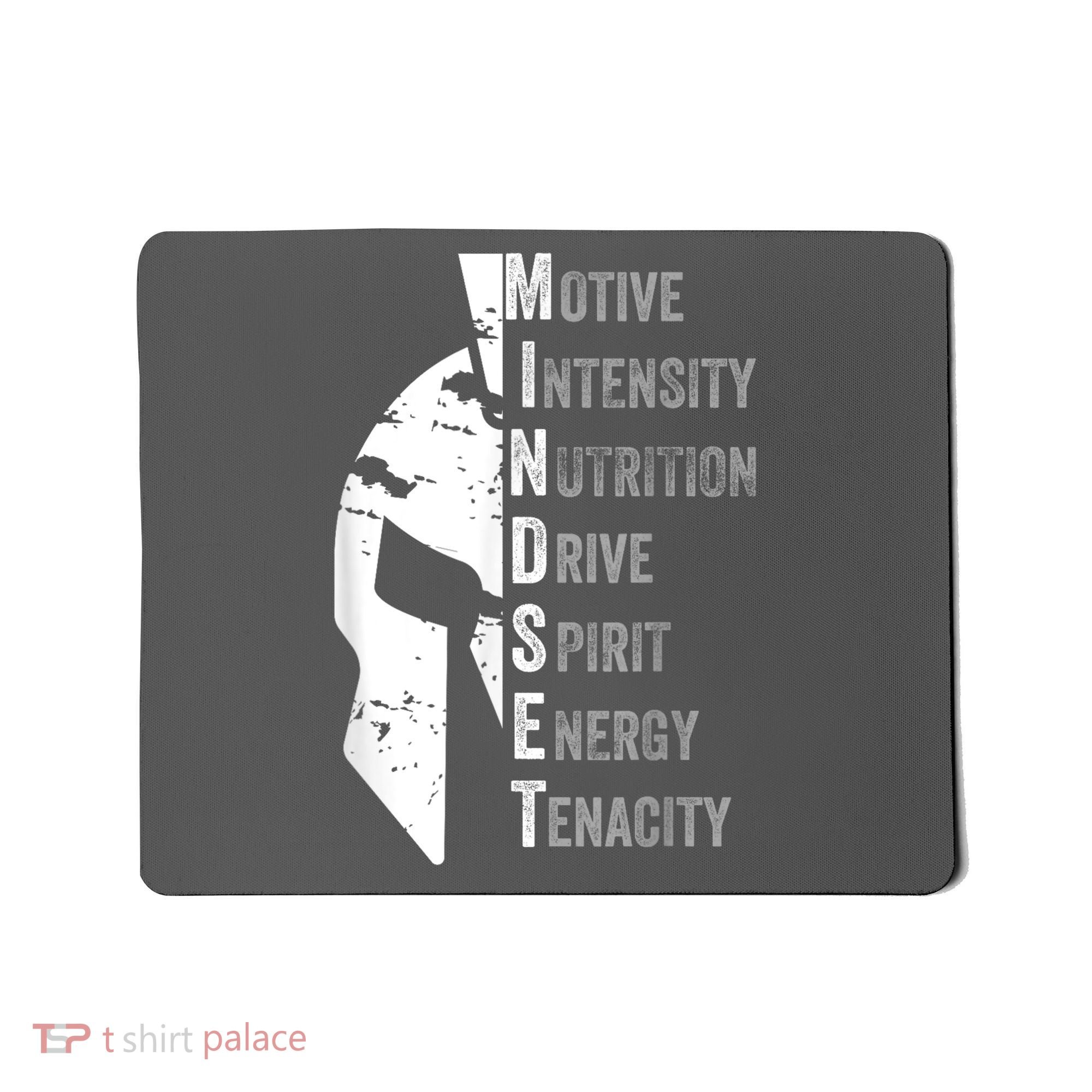 Spartan Mindset Motivational Inspirational Quote Graphic Mousepad