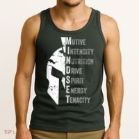 Spartan Mindset Motivational Inspirational Quote Graphic Tank Top thumb 3