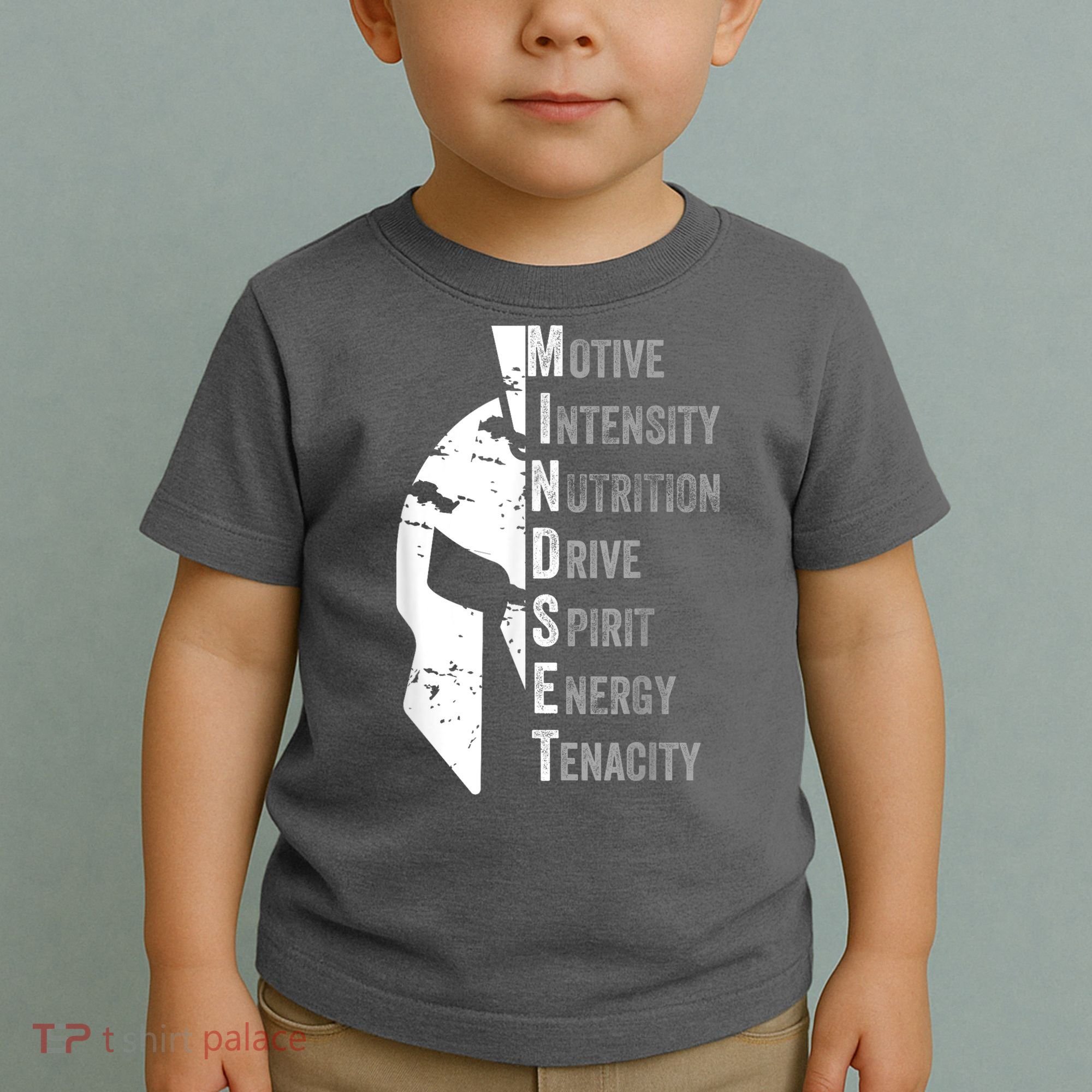 Spartan Mindset Motivational Inspirational Quote Graphic Toddler T-Shirt