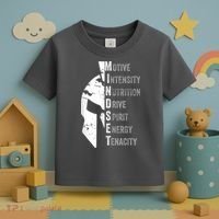 Spartan Mindset Motivational Inspirational Quote Graphic Toddler T-Shirt thumb 3