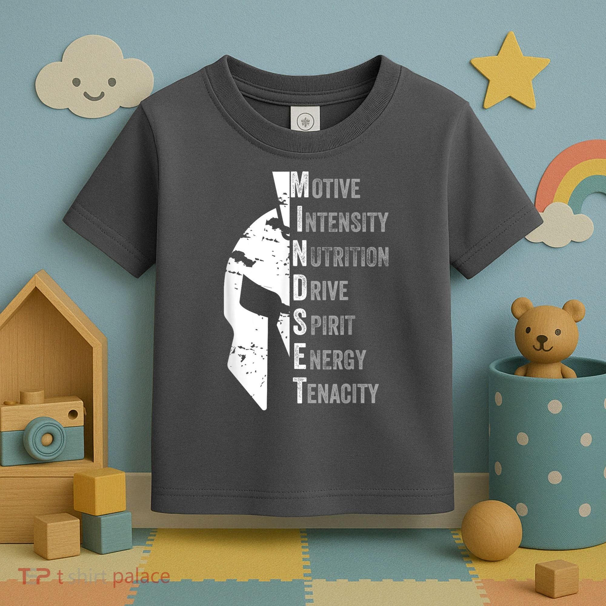 Spartan Mindset Motivational Inspirational Quote Graphic Toddler T-Shirt