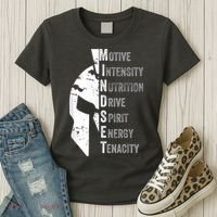 Spartan Mindset Motivational Inspirational Quote Graphic Women's T-Shirt thumb 3