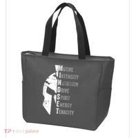 Spartan Mindset Motivational Inspirational Quote Graphic Tote Bag thumb 3