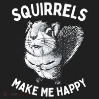 Squirrel Make Me Happy Funny Squirrel Lover Tumbler thumb 3