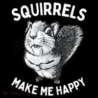 Squirrel Make Me Happy Funny Squirrel Lover Toddler Hoodie thumb 2
