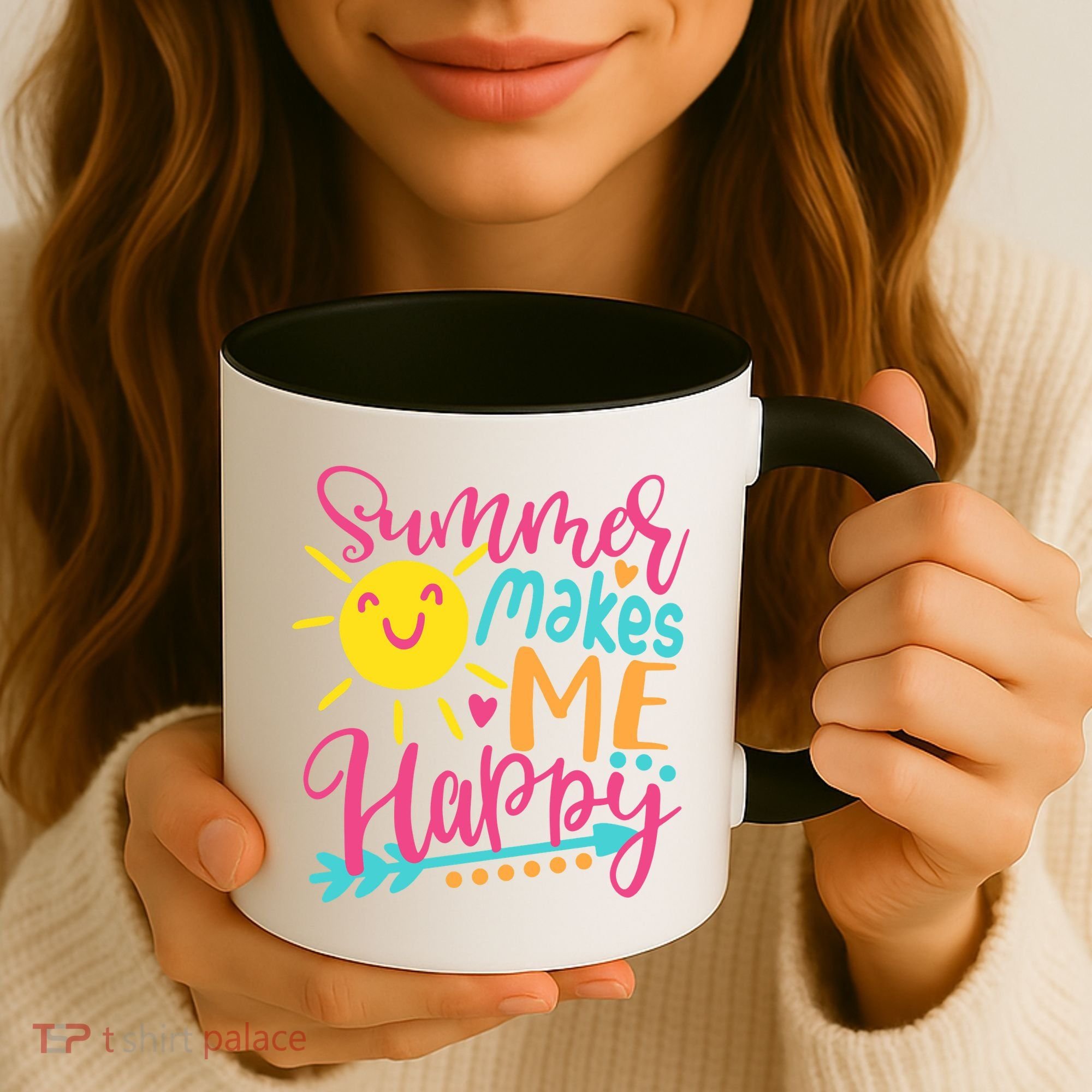 Summer Makes Me Happy Coffee Mug