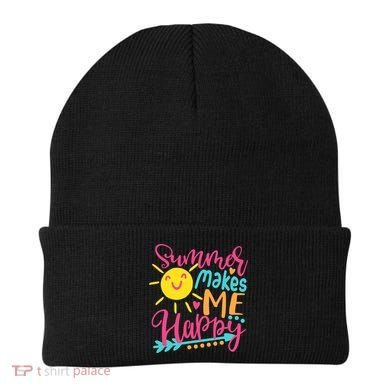 Summer Makes Me Happy Beanie