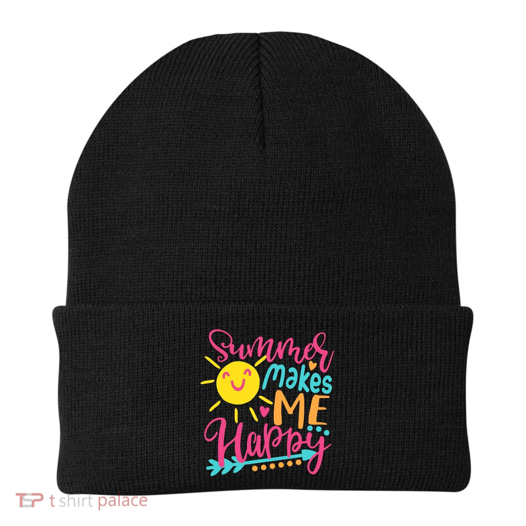 Summer Makes Me Happy Beanie