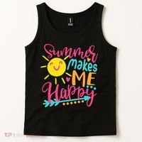 Summer Makes Me Happy Tank Top thumb 2