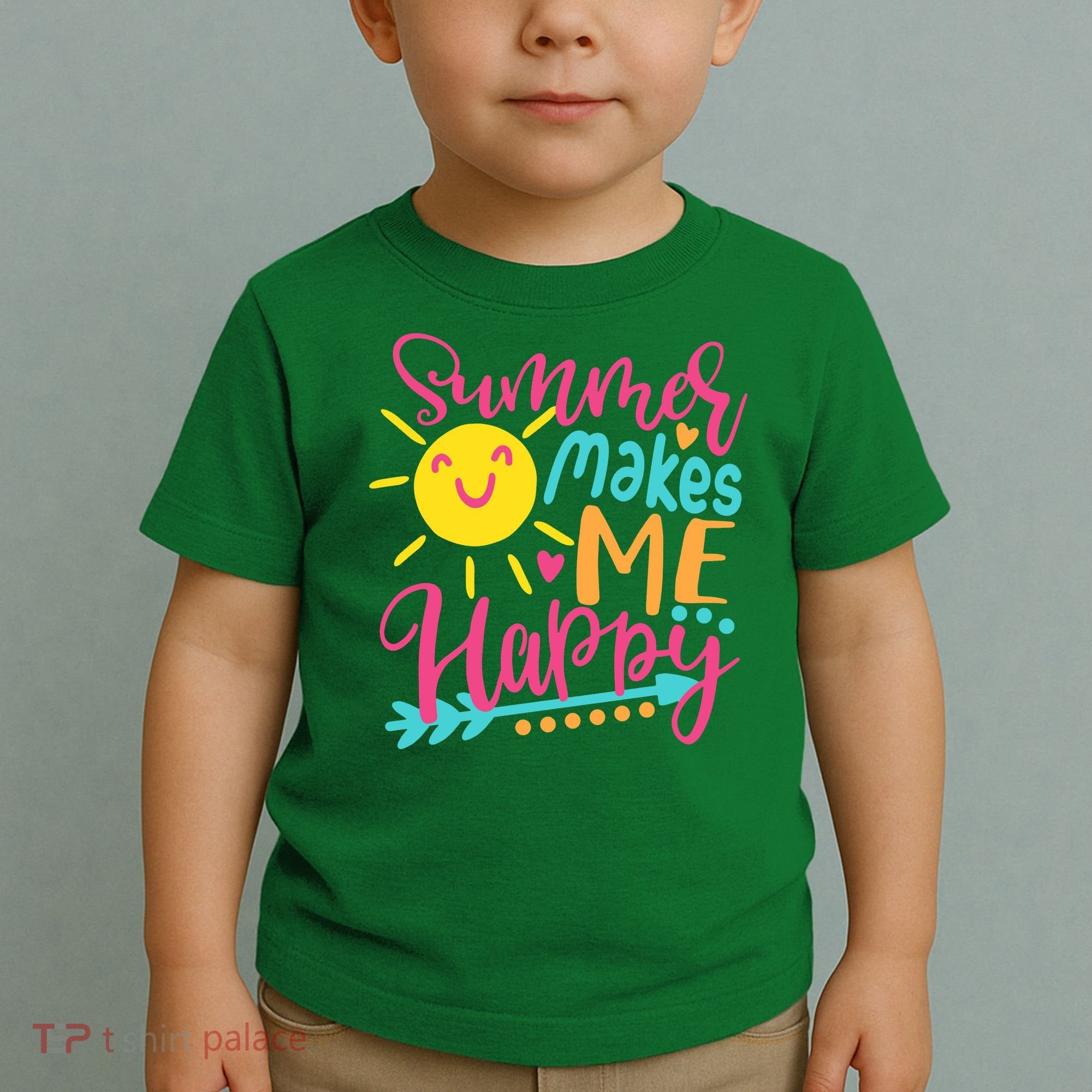 Summer Makes Me Happy Toddler T-Shirt