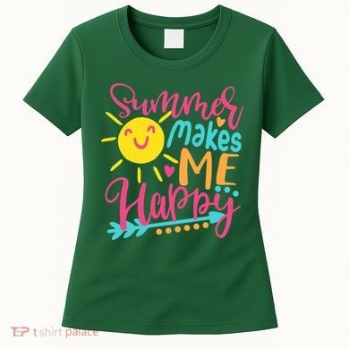 Summer Makes Me Happy Women's T-Shirt