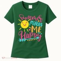 Summer Makes Me Happy Women's T-Shirt thumb 0