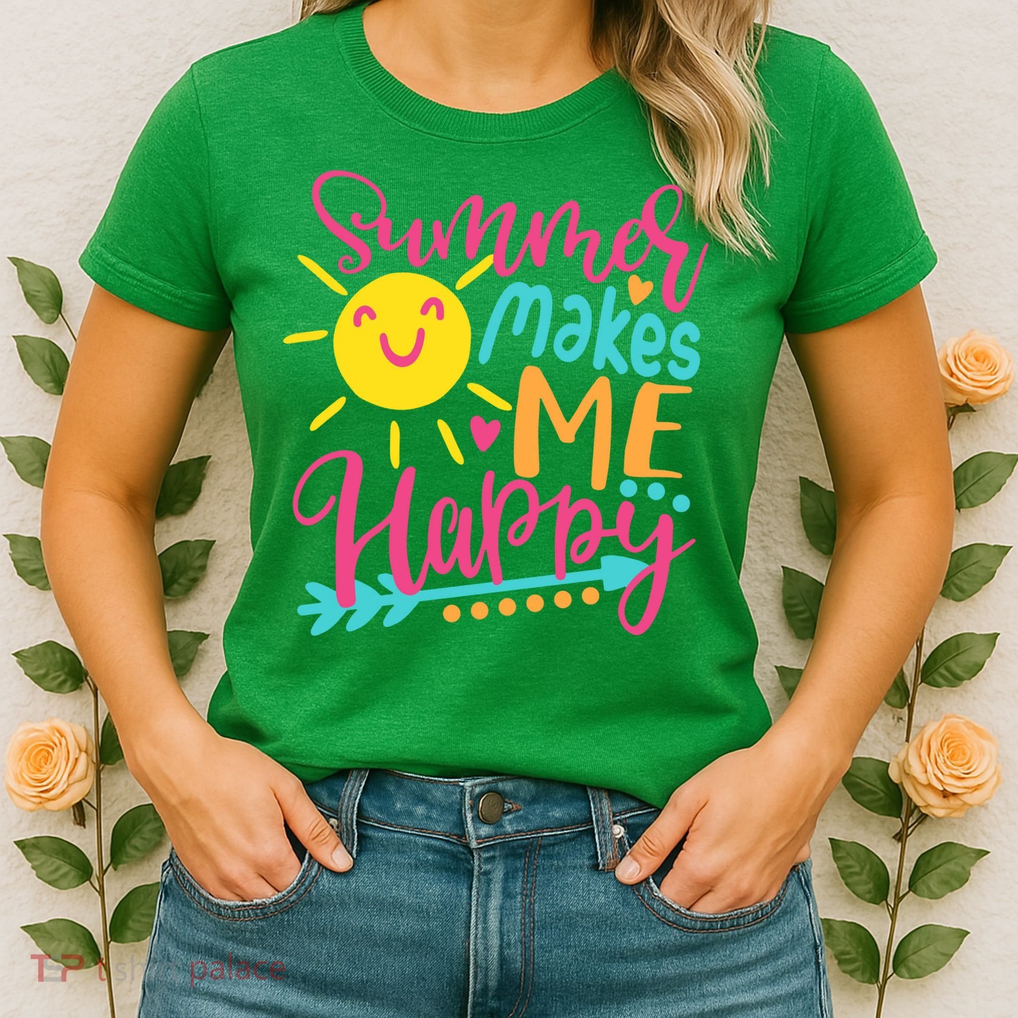 Summer Makes Me Happy Women's T-Shirt
