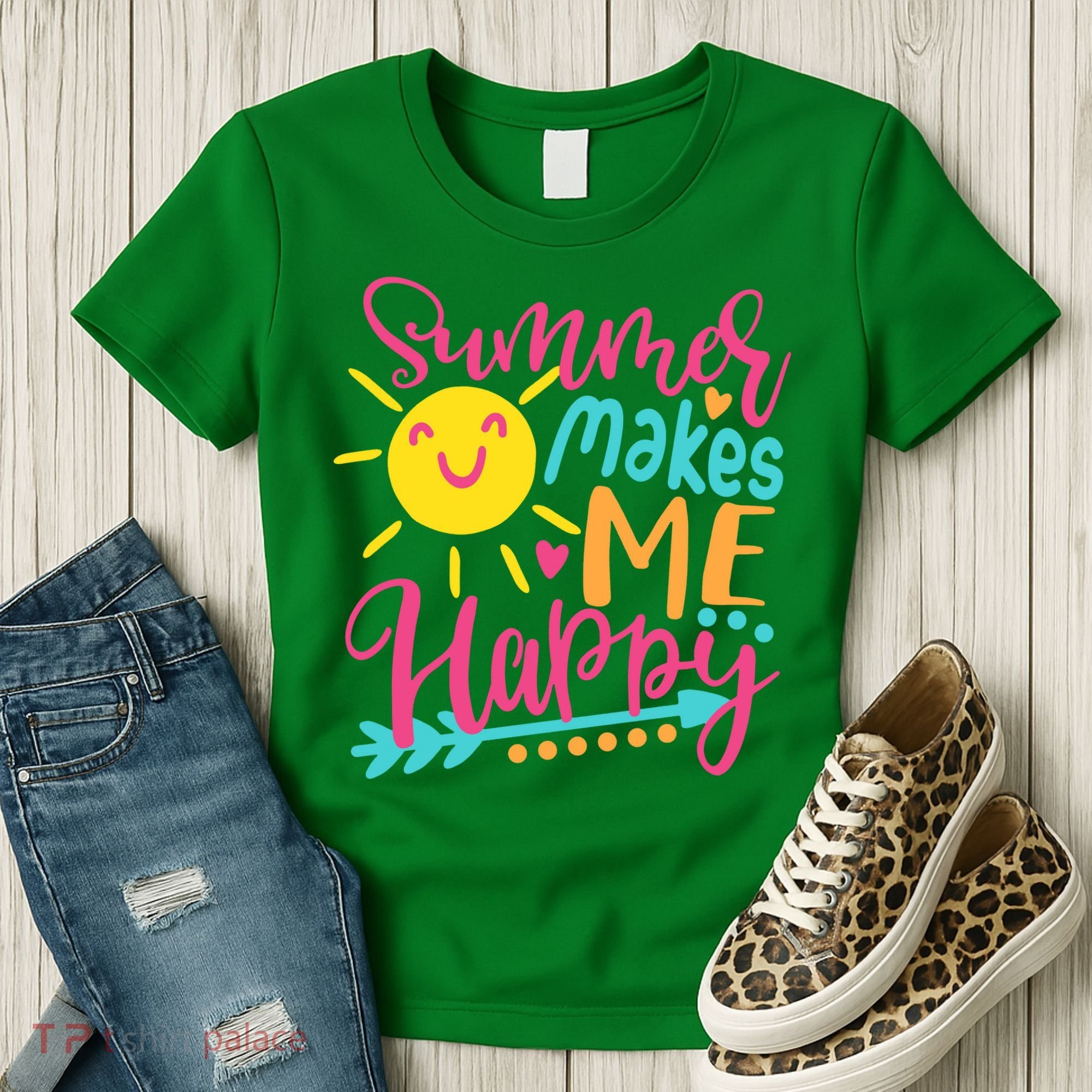 Summer Makes Me Happy Women's T-Shirt