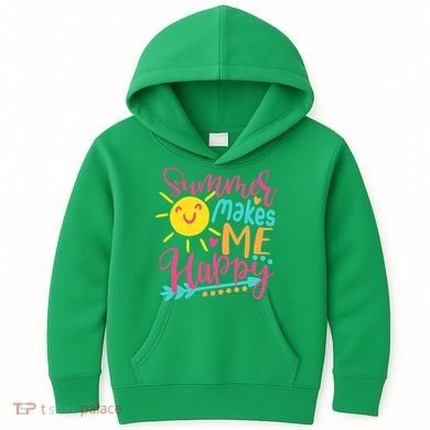 Summer Makes Me Happy Kids Hoodie