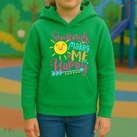 Summer Makes Me Happy Kids Hoodie thumb 3