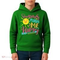 Summer Makes Me Happy Kids Hoodie thumb 4
