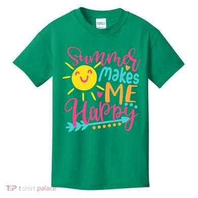 Summer Makes Me Happy Kids T-Shirt