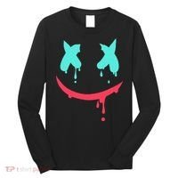Smiling Marshmallow Melting Happy Face Long Sleeve Shirt thumb 0