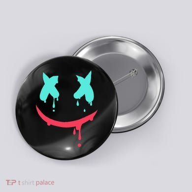 Smiling Marshmallow Melting Happy Face Button