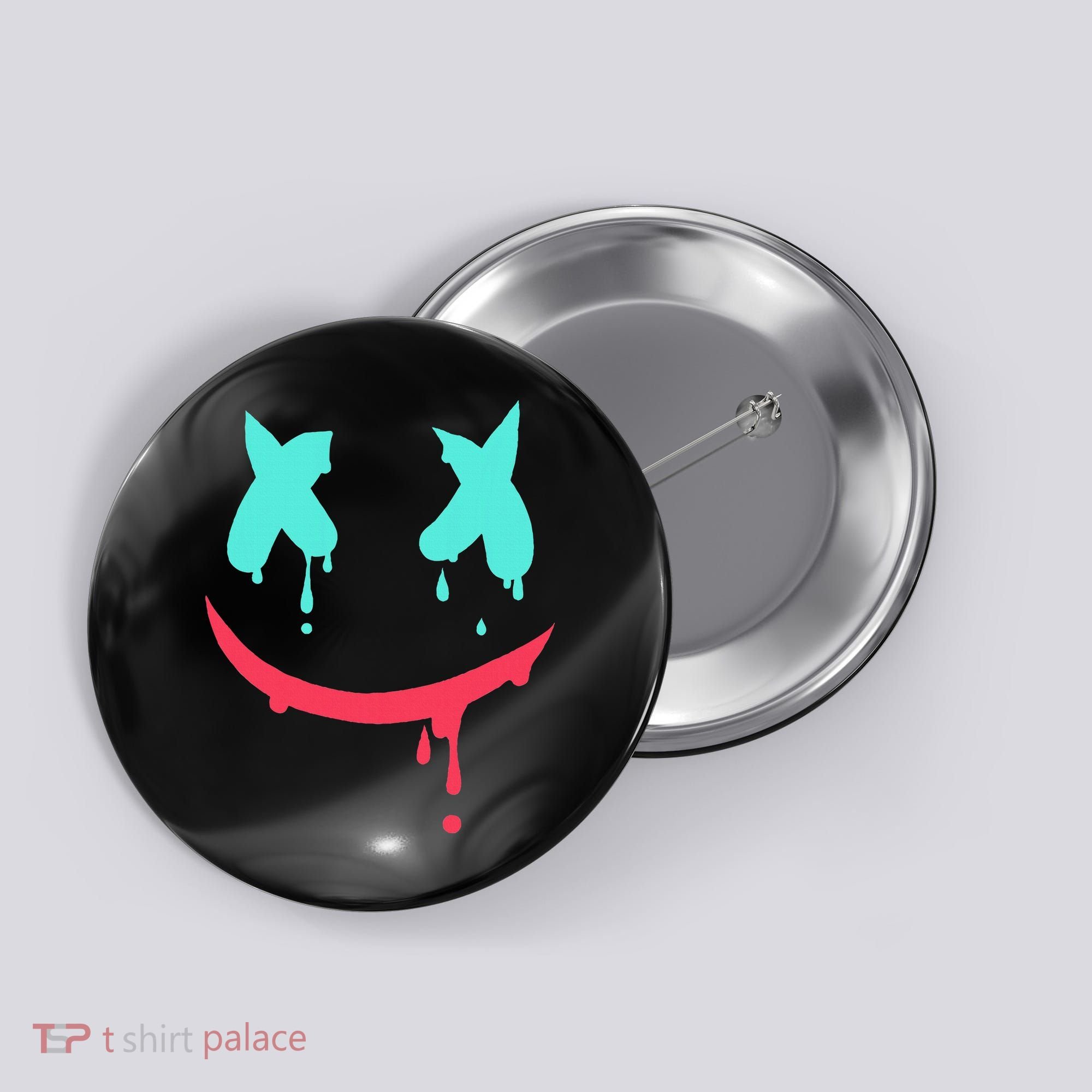 Smiling Marshmallow Melting Happy Face Button