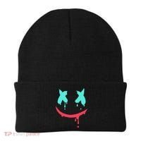 Smiling Marshmallow Melting Happy Face Beanie thumb 0