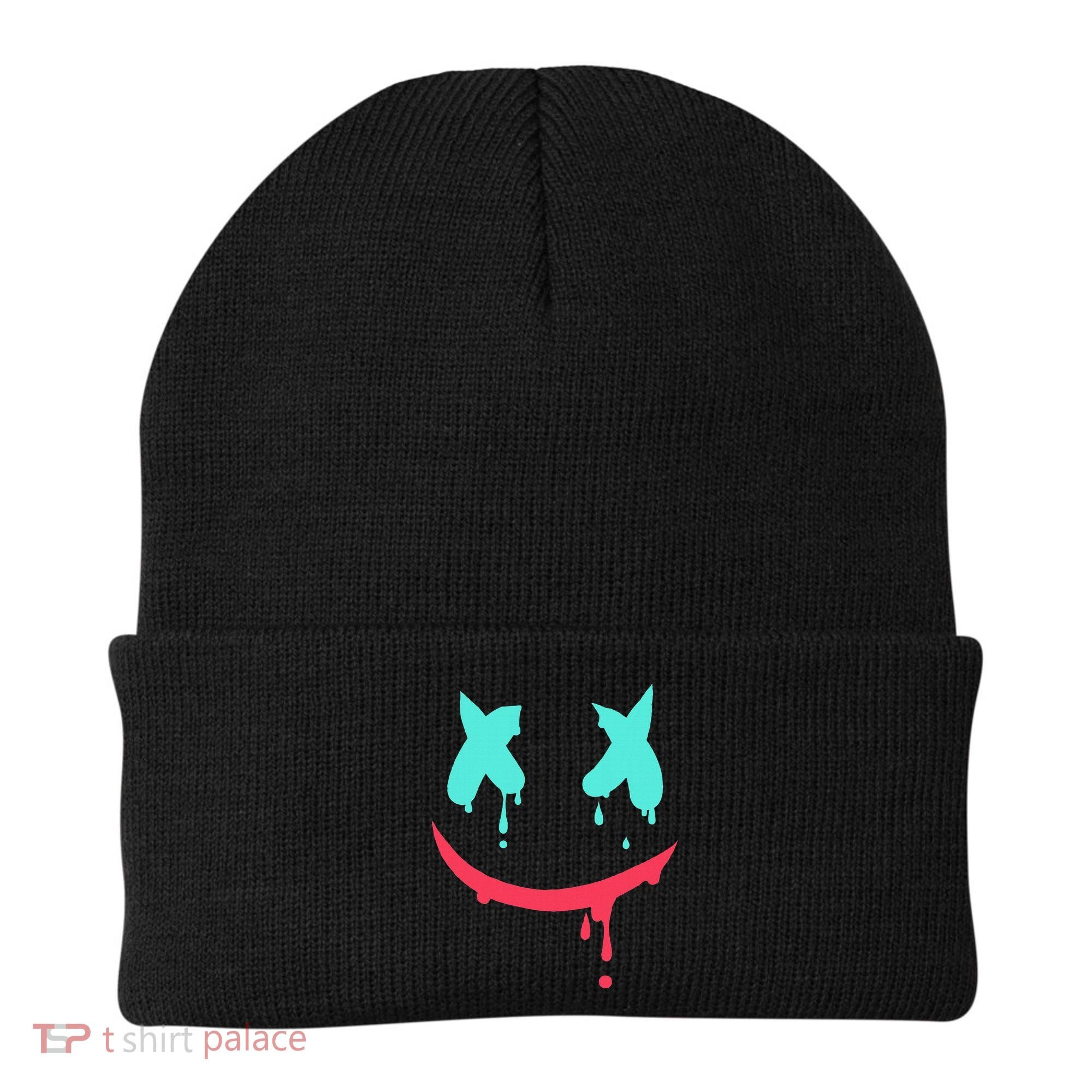 Smiling Marshmallow Melting Happy Face Beanie
