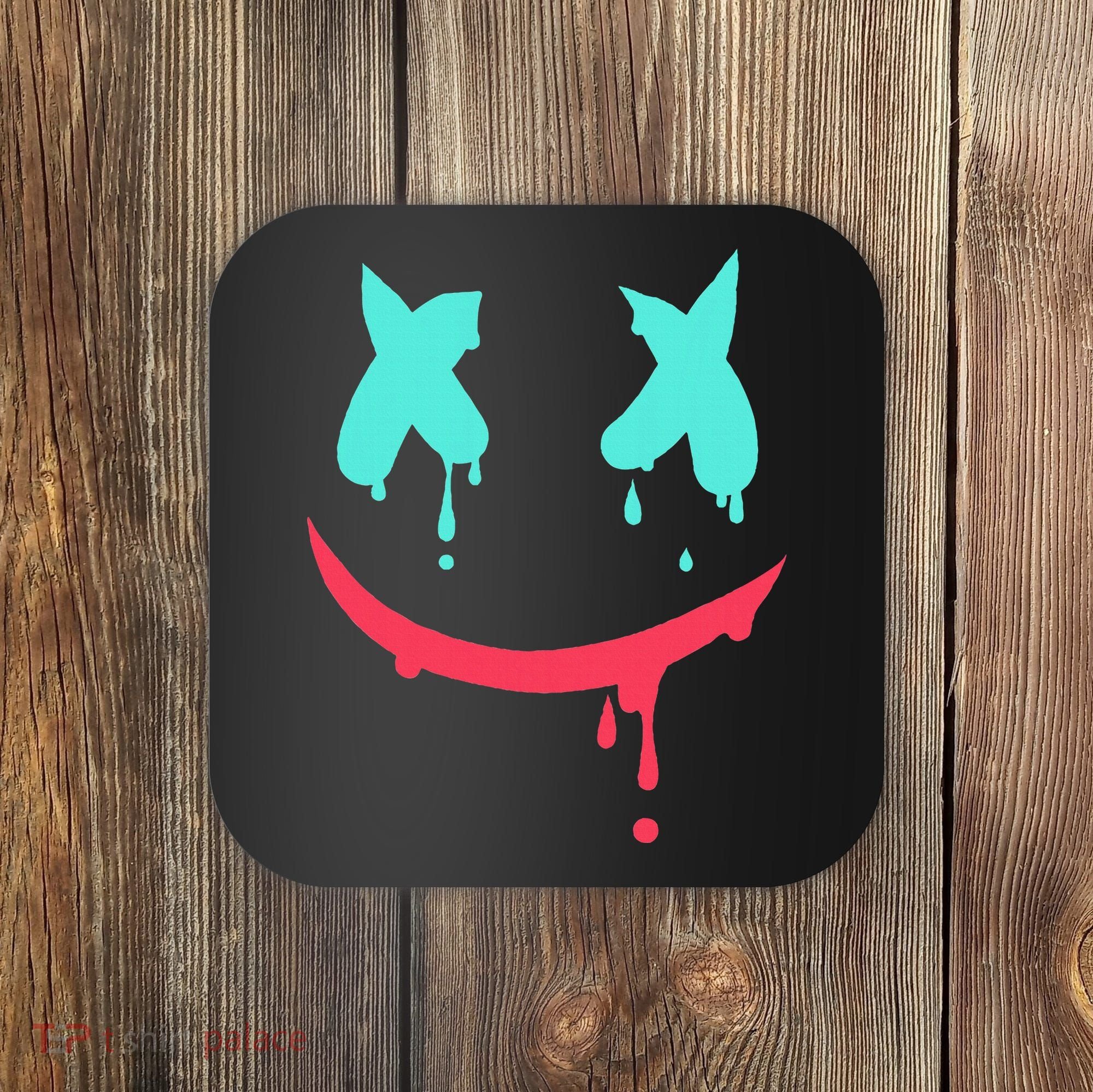 Smiling Marshmallow Melting Happy Face Coaster
