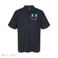 Smiling Marshmallow Melting Happy Face Polo thumb 0