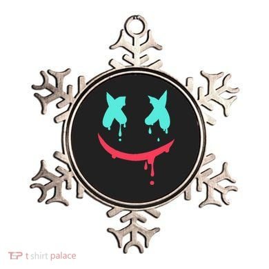 Smiling Marshmallow Melting Happy Face Ornament