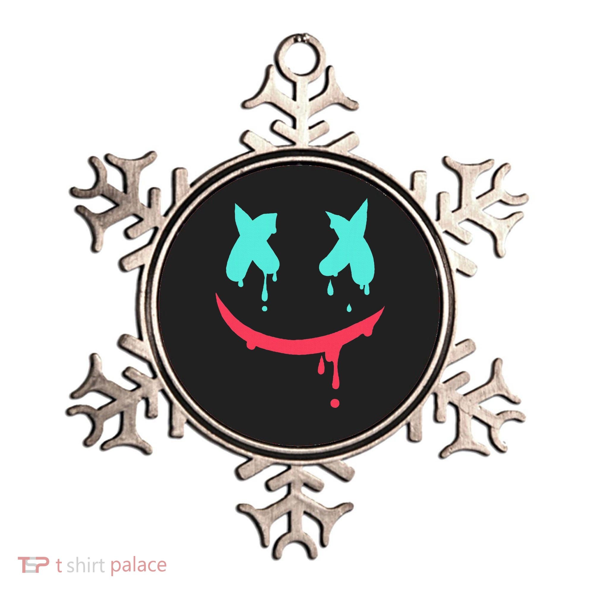 Smiling Marshmallow Melting Happy Face Ornament
