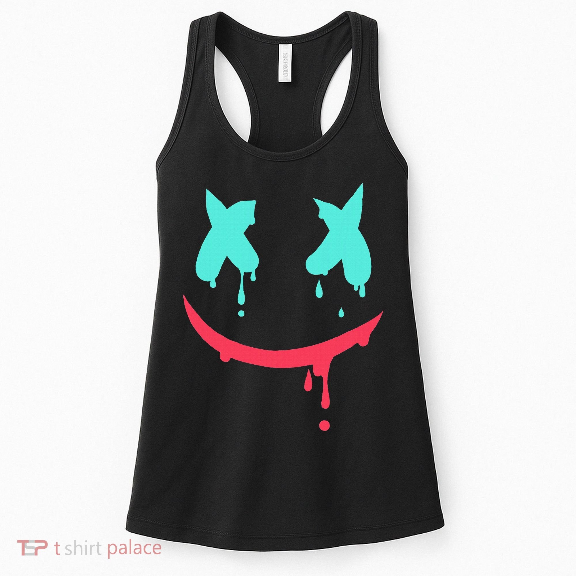 Smiling Marshmallow Melting Happy Face Women's Tank Top