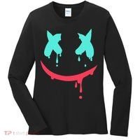Smiling Marshmallow Melting Happy Face Women's Long Sleeve Shirt thumb 0