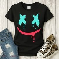 Smiling Marshmallow Melting Happy Face Women's T-Shirt thumb 3