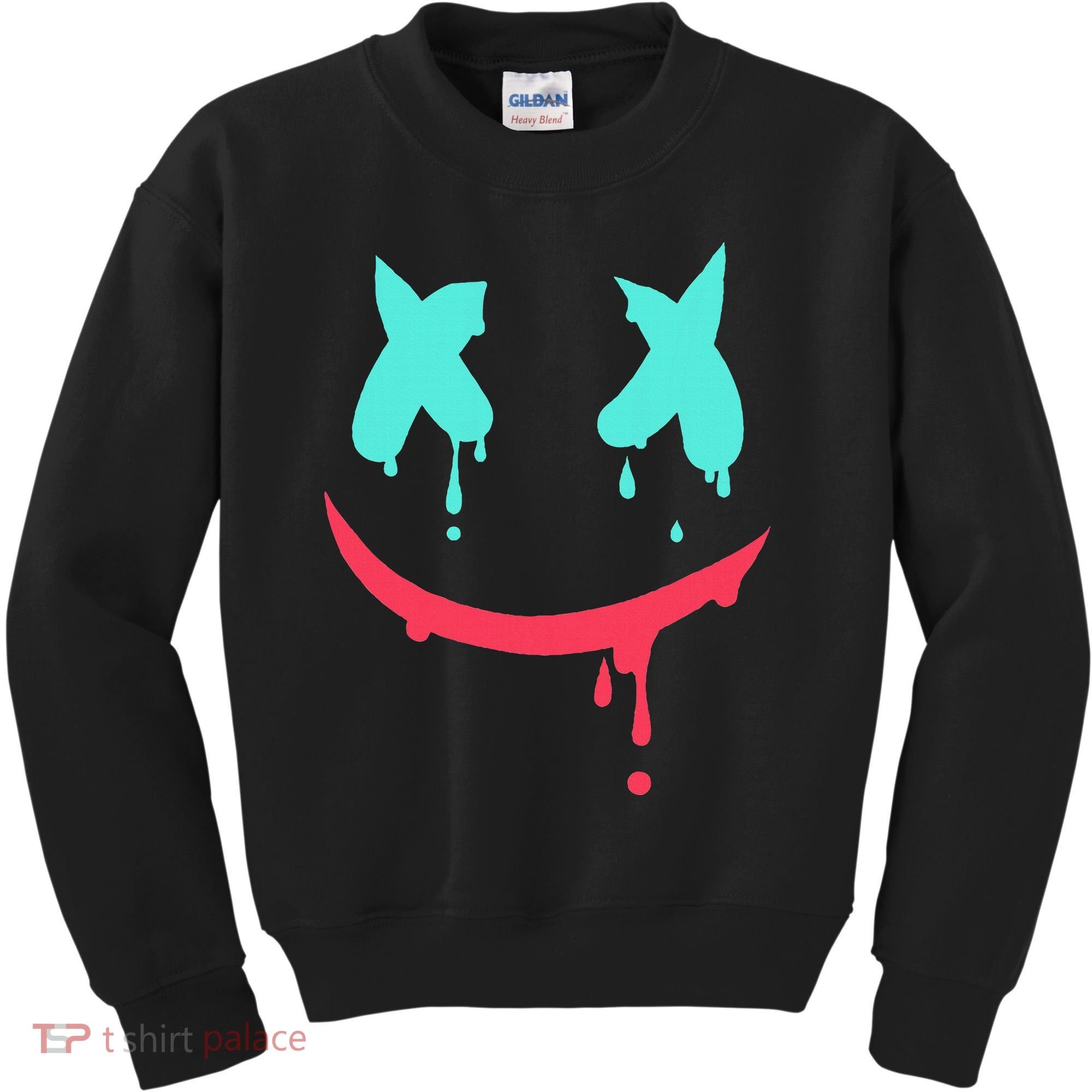 Smiling Marshmallow Melting Happy Face Kids Sweatshirt