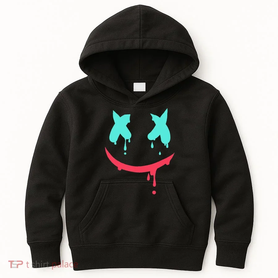 Smiling Marshmallow Melting Happy Face Kids Hoodie