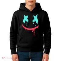 Smiling Marshmallow Melting Happy Face Kids Hoodie thumb 4
