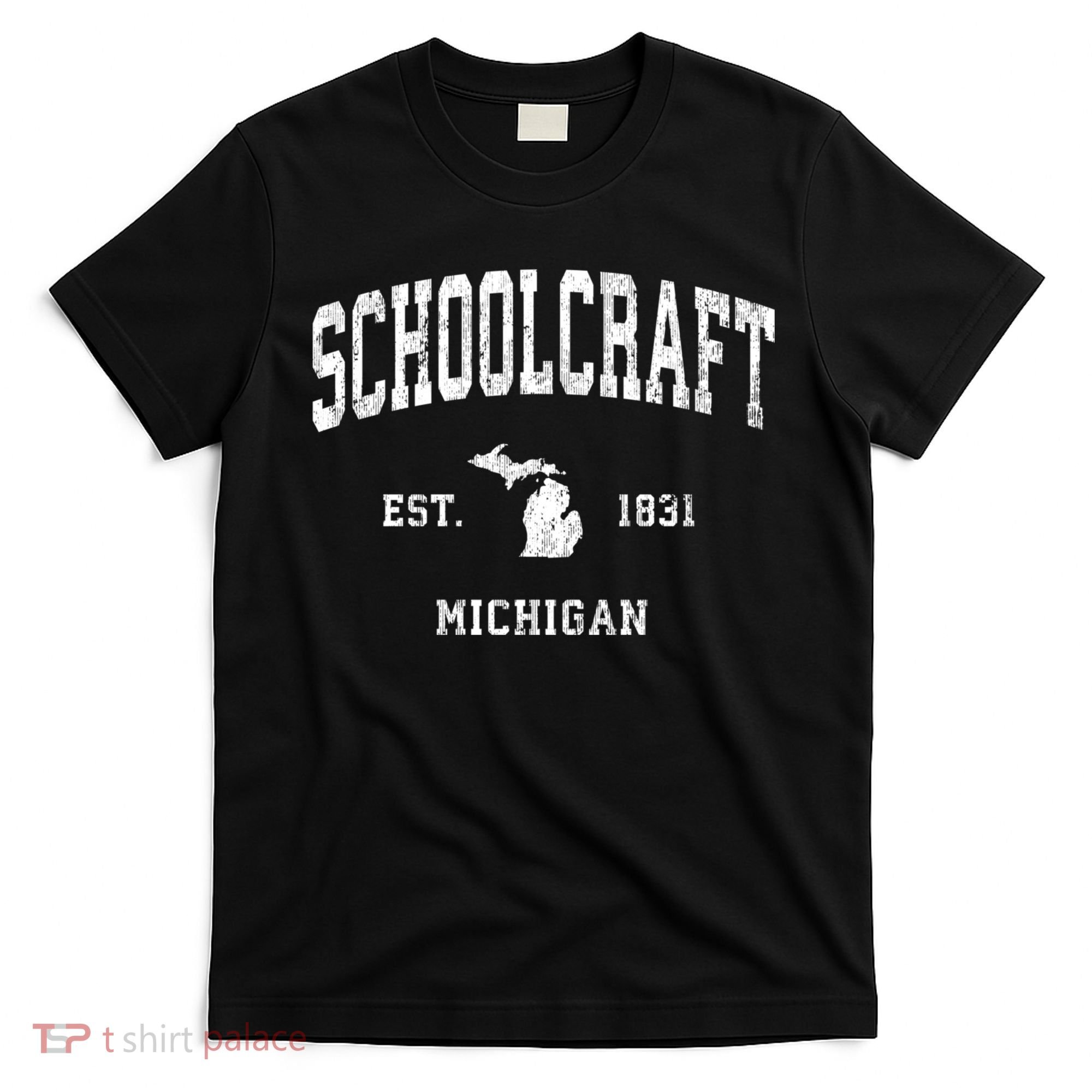 Schoolcraft Michigan Mi Vintage Athletic Sports T-Shirt