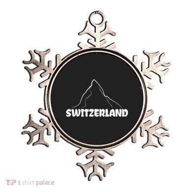 Switzerland Matterhorn Mountaineer Snow Ski Lovers Gift Ornament